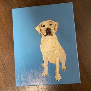 RIKKISRATPACK Custom painting of yellow lab